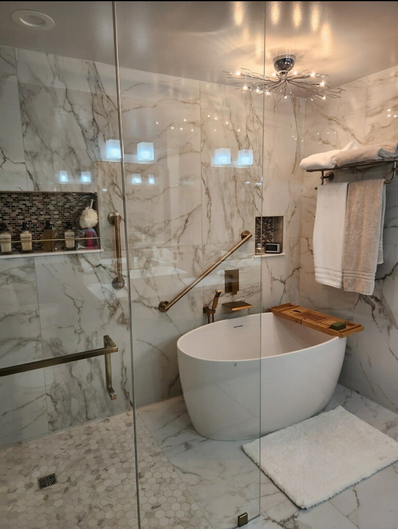 Marble bathroom remodel