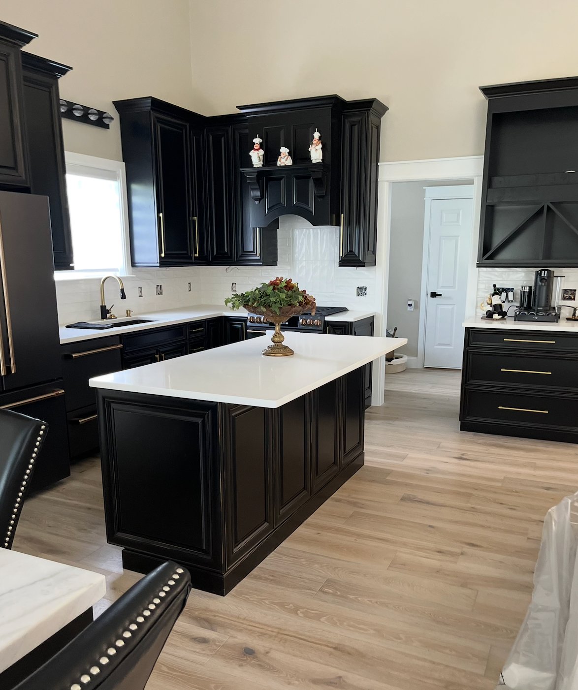 Black and white kitchen remodel