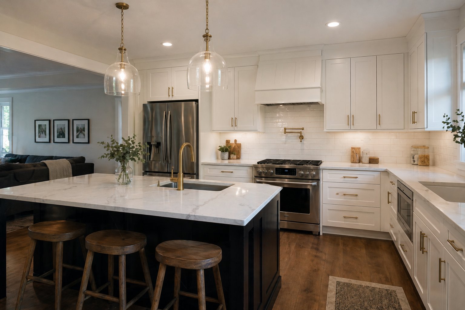 Completed luxury kitchen renovation